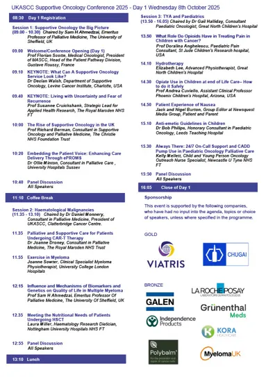 UKASCC Conference 2025 - FINAL AGENDA - DAY ONE